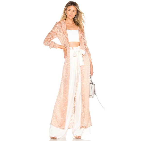 Revolve x Chrissy Teigen Diana Duster Pink - Picture 1 of 7